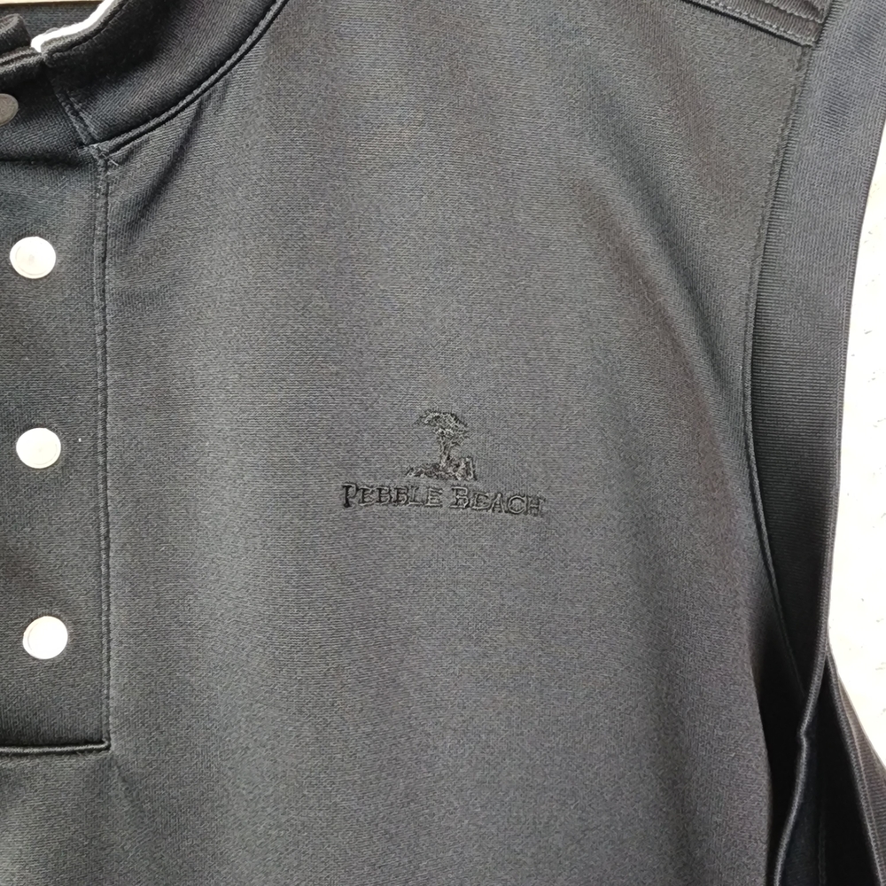 Pebble Beach Performance Black Button Vest Golf M… - image 4